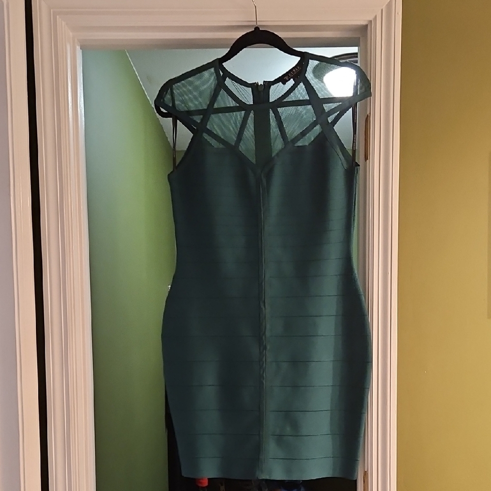Elegant Grewn Bodycon Dress